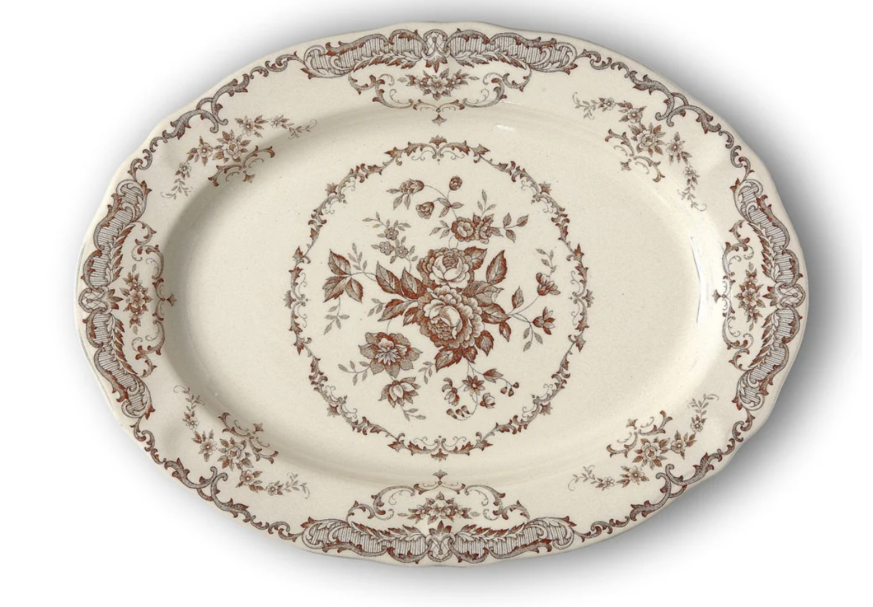 Bitossi Rose Collection Oval Platter